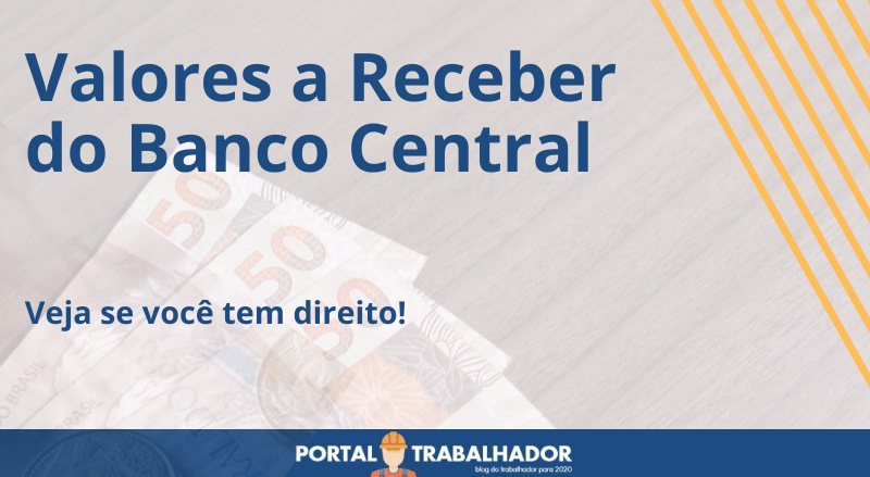 valores a receber do banco central